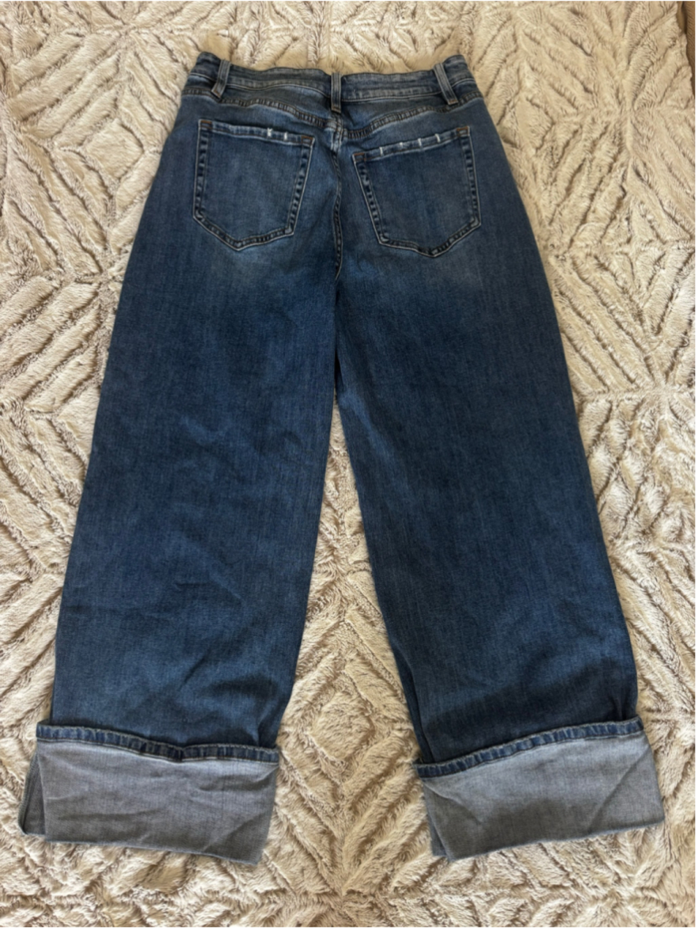 Flying Monkey Joysome Super High Rise Cuffed Baggy Wide Leg Jeans Size 29 EUC - Picture 5 of 12